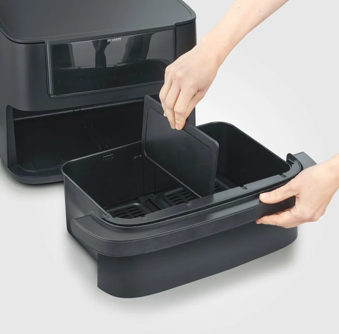 Severin Black Line Flex FR 2490 Heteluchtfriteuse XXL 9L - 2600W - Zwart