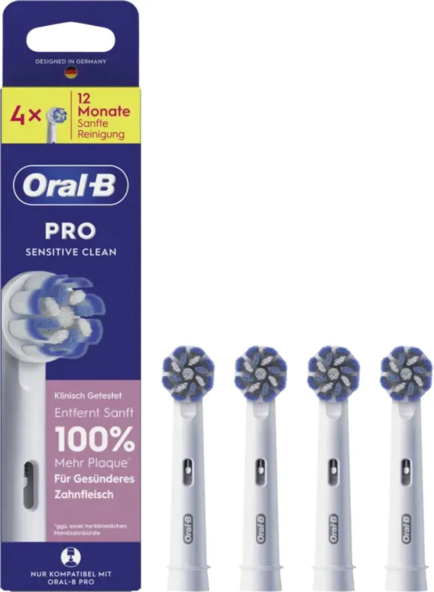 Oral-B 015394 Opzetborstels - 4 Stuks - Meerkleurig