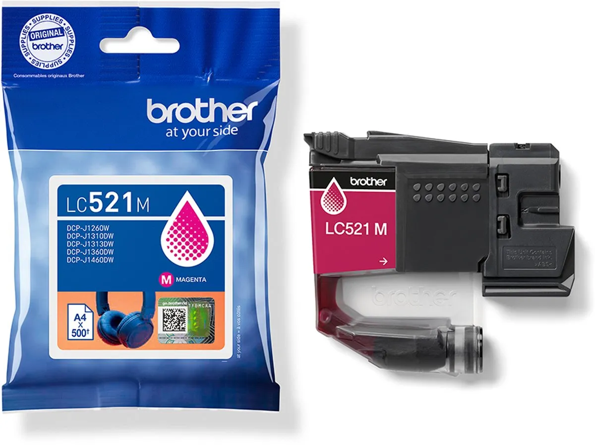 Brother LC521M Inktcartridge Magenta