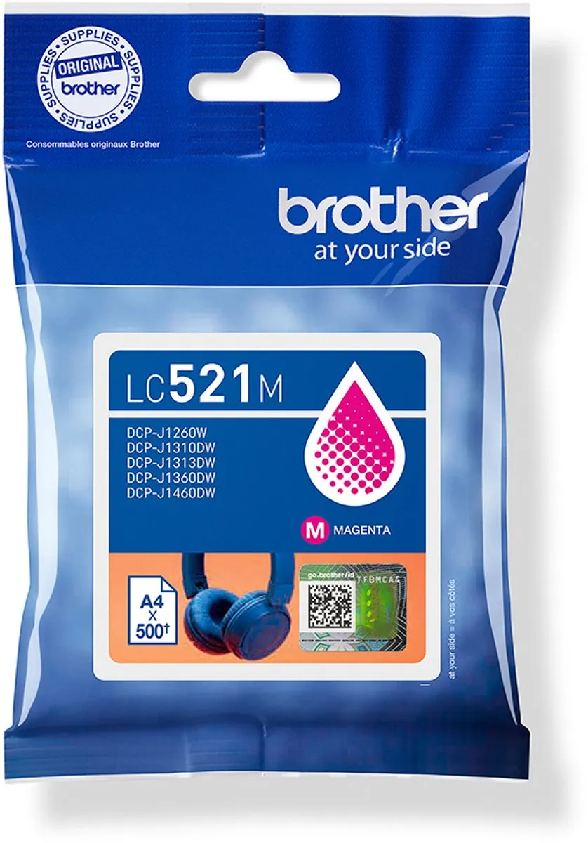 Brother LC521M Inktcartridge Magenta