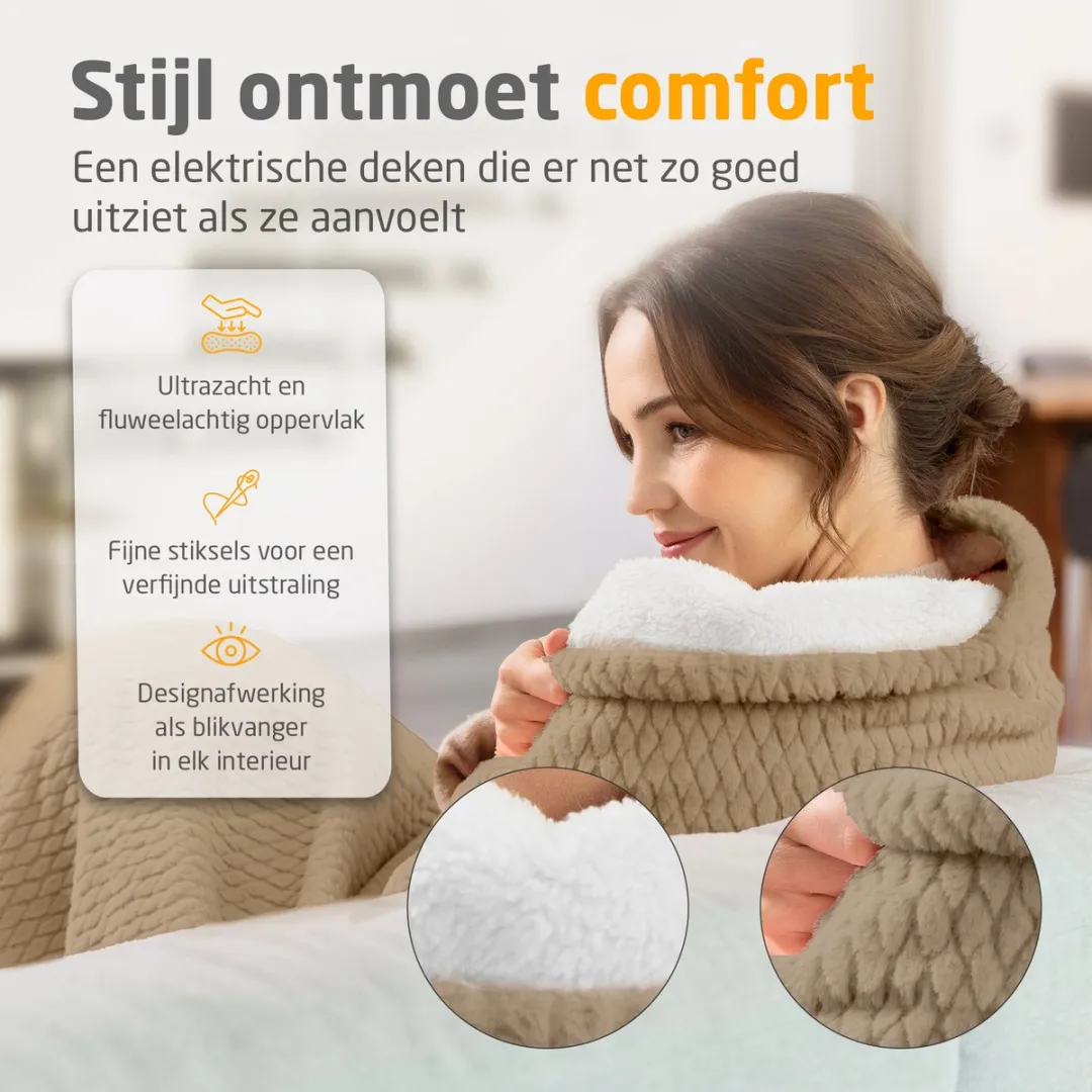Medisana HB 419 Warme Deken - 9 standen - Creme