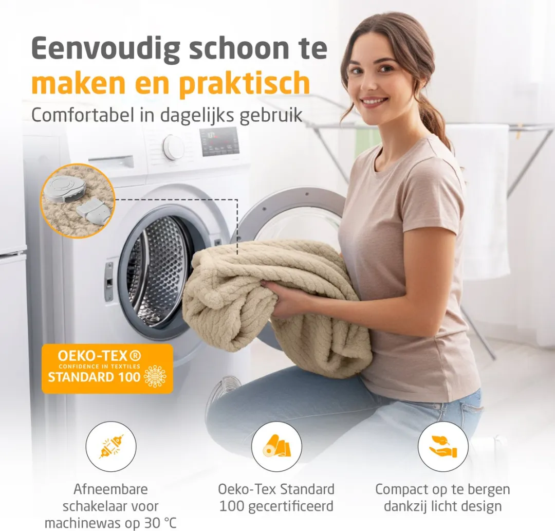 Medisana HB 419 Warme Deken - 9 standen - Creme