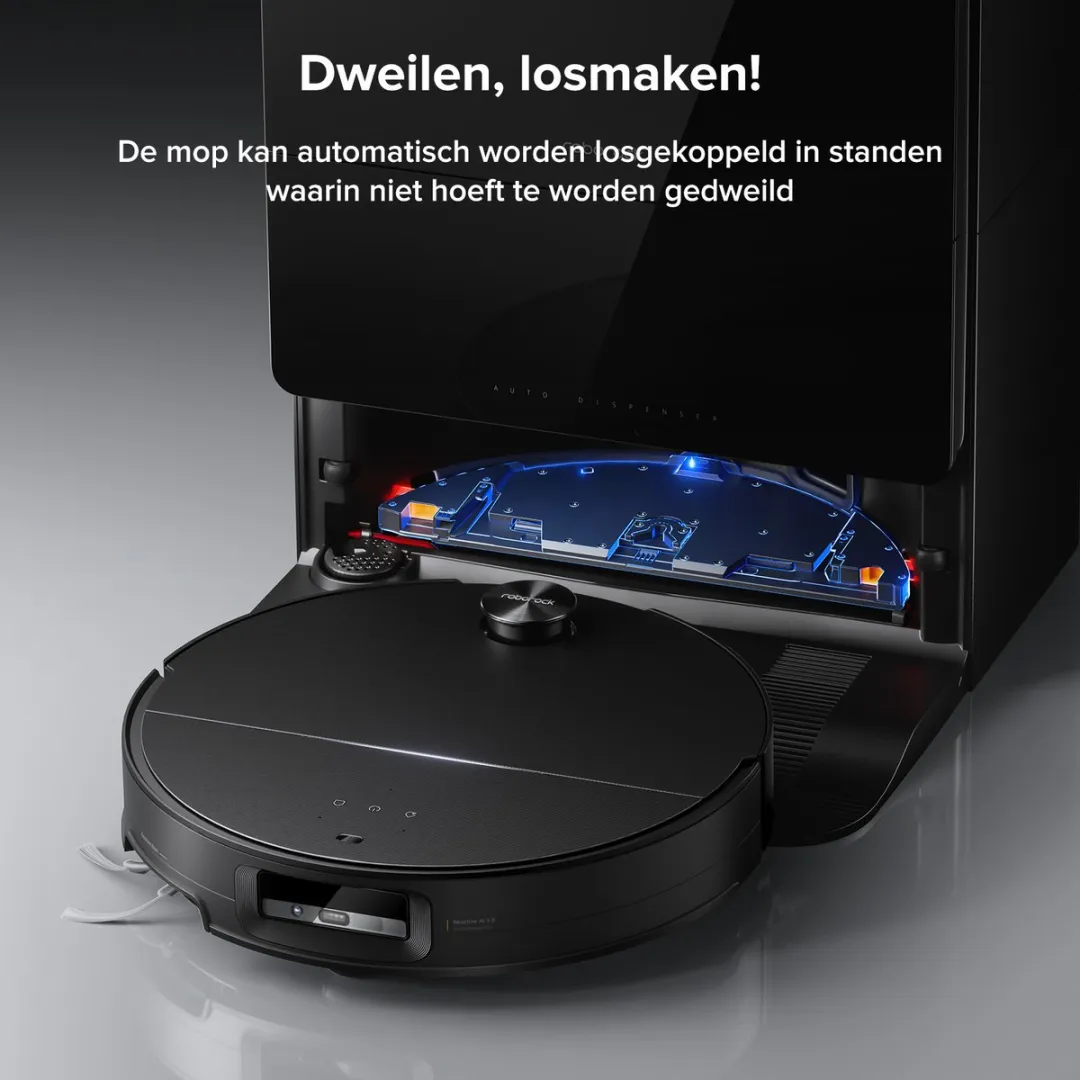 Roborock Saros 10 Robotstofzuiger - 22000Pa - Zwart