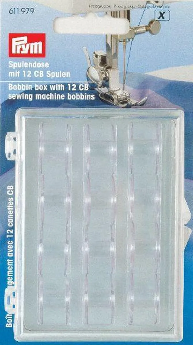 Prym Spoelendoos 611979 - 12 CB Kunststofspoelen