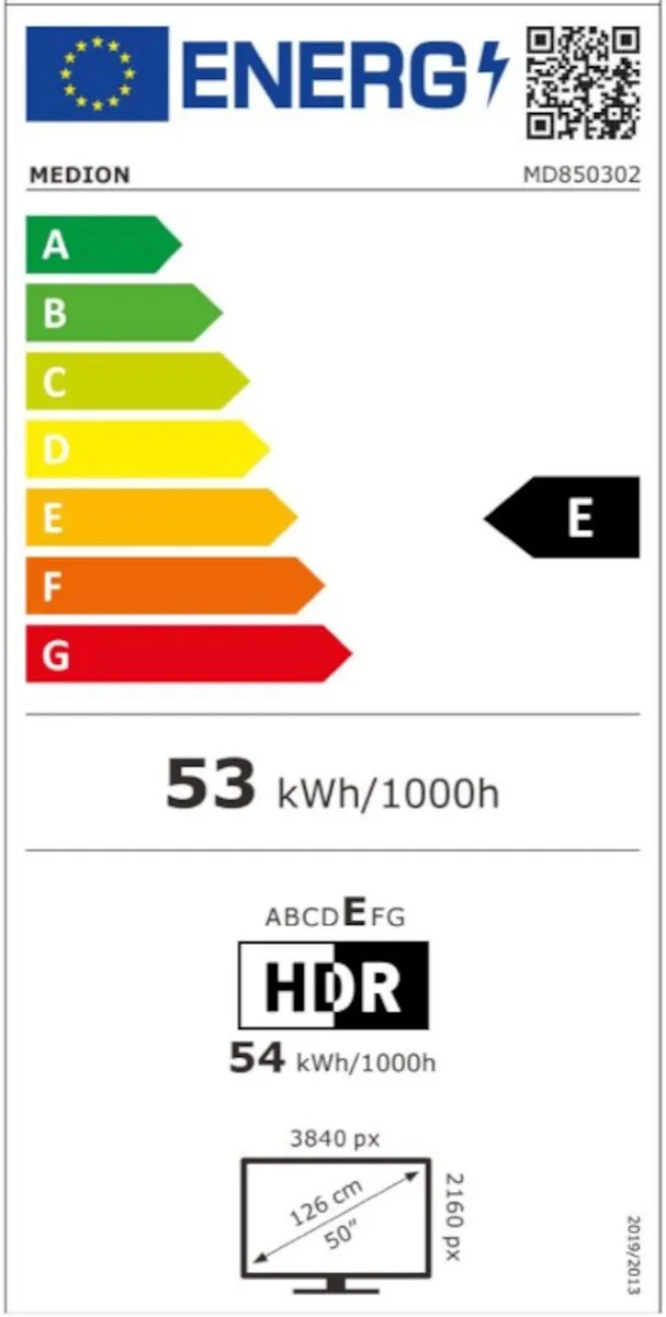 Medion 50" Ultra HD Smart TV MD850302 - Dolby Vision/Atmos - Zwart