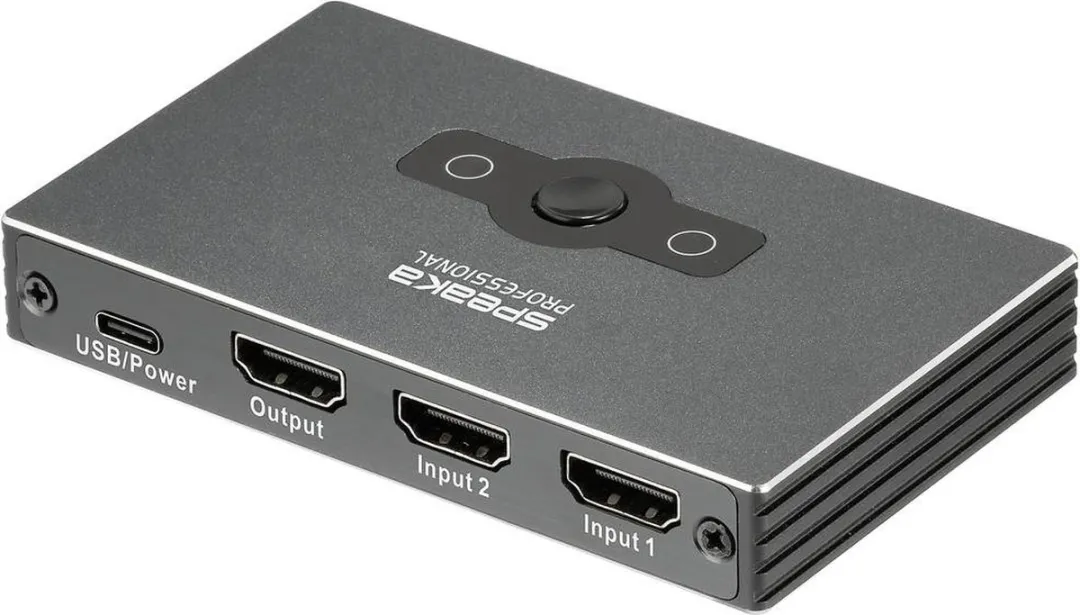 SpeaKa Professional SP-HSW-300 HDMI-switch 8K@60Hz - Zwart