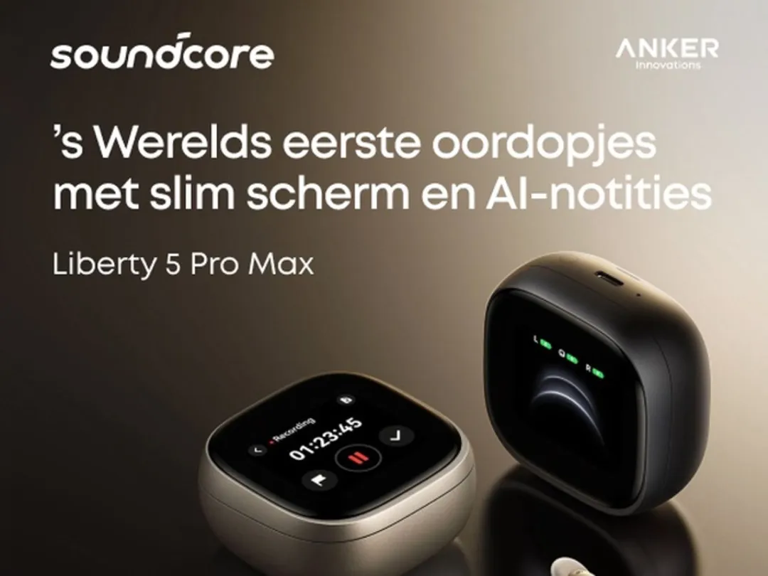 Soundcore Liberty 5 Pro Max Oordopjes - ANC, 6,5 uur/28 uur - Zwart - afbeelding 6 van 6