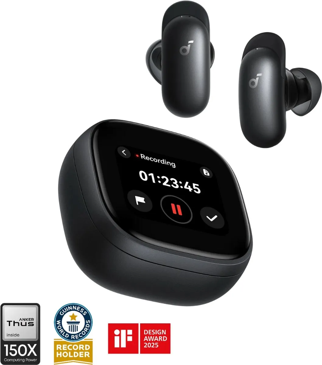 Soundcore Liberty 5 Pro Max Oordopjes - ANC, 6,5 uur/28 uur - Zwart