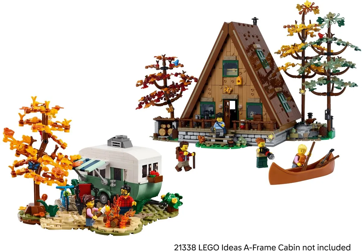 LEGO Bricklink Camping Adventure 669 Stuks - 2 Minifiguren - Multi - afbeelding 2 van 6