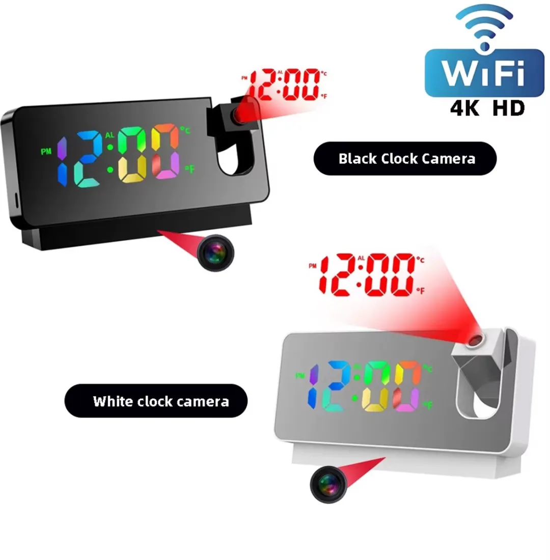 RedParrot Clockcamera Verborgen Camera Klok - 8MP - Zwart