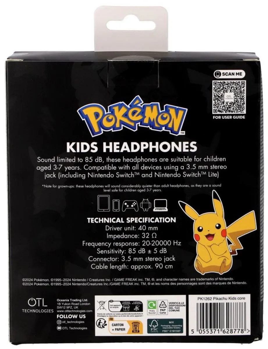 Pokémon Koptelefoon - Multicolor