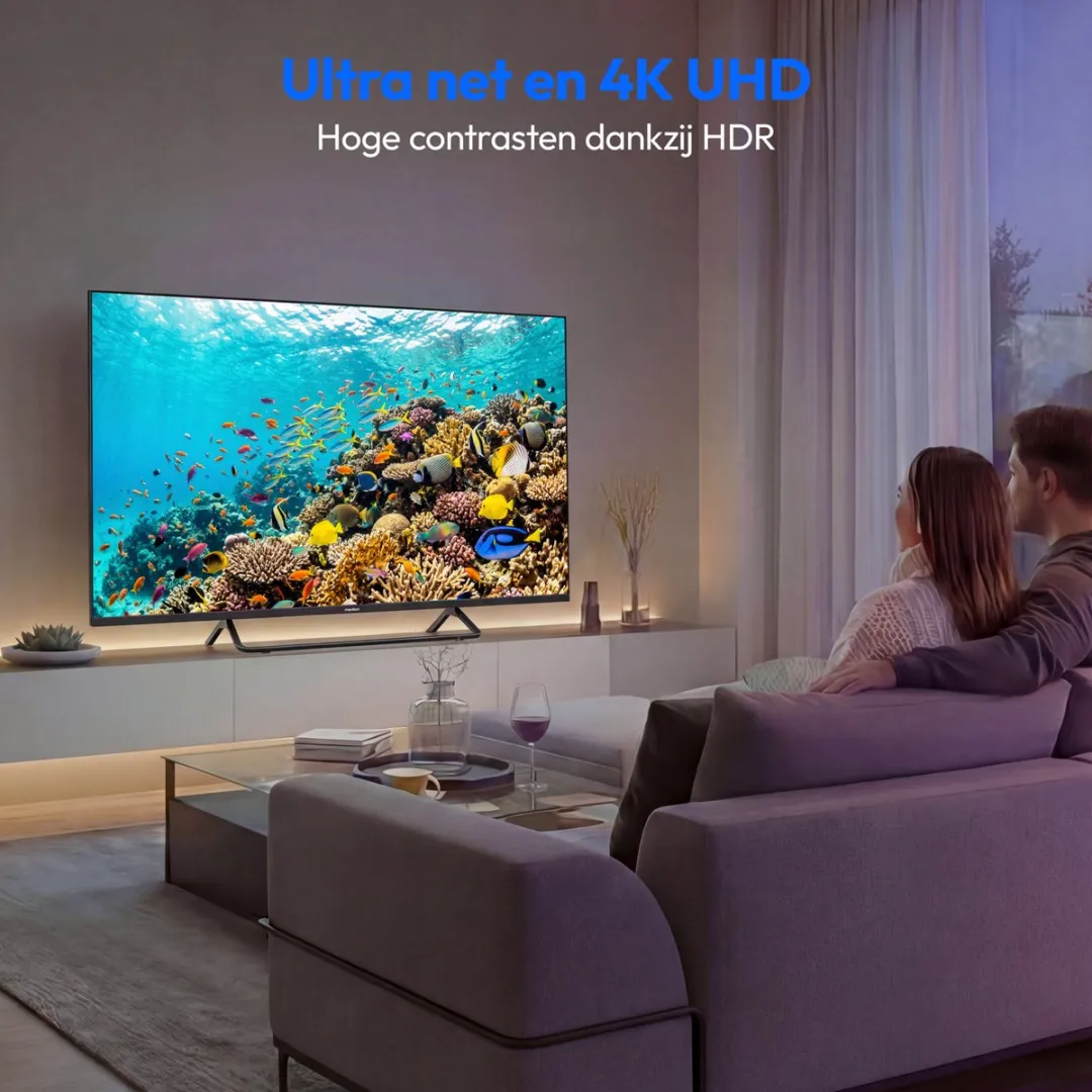Medion 108cm QLED Smart-TV MD 843602 - 43 Zoll - Zwart