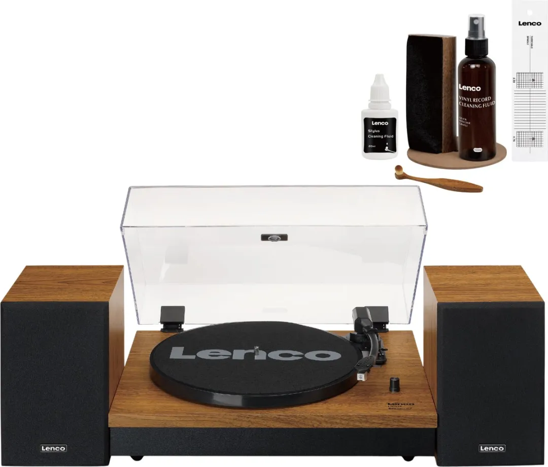 Lenco LS-310WD Bundel Platenspeler - Bluetooth + 6-delige LP Schoonmaakset