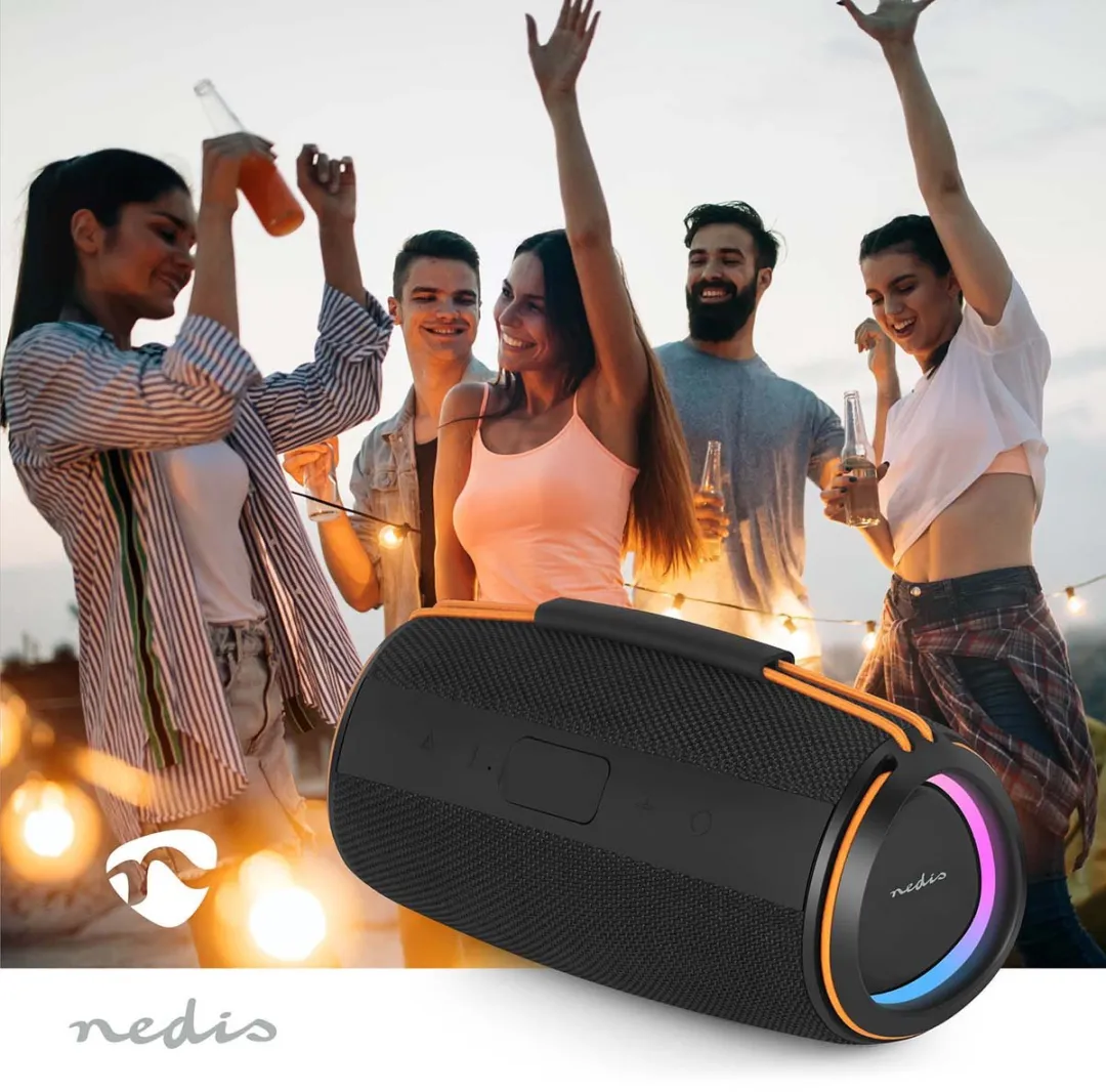 Nedis Draadloze Bluetooth Speaker 60W - 6 uur - Oranje/Zwart