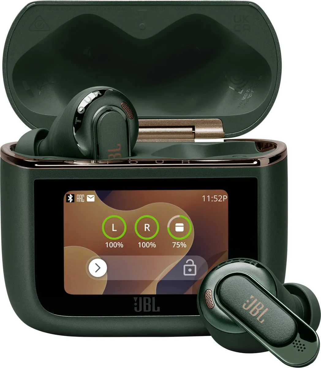 JBL Tour Pro 3 Draadloze Oortjes - Noise Cancelling - Groen