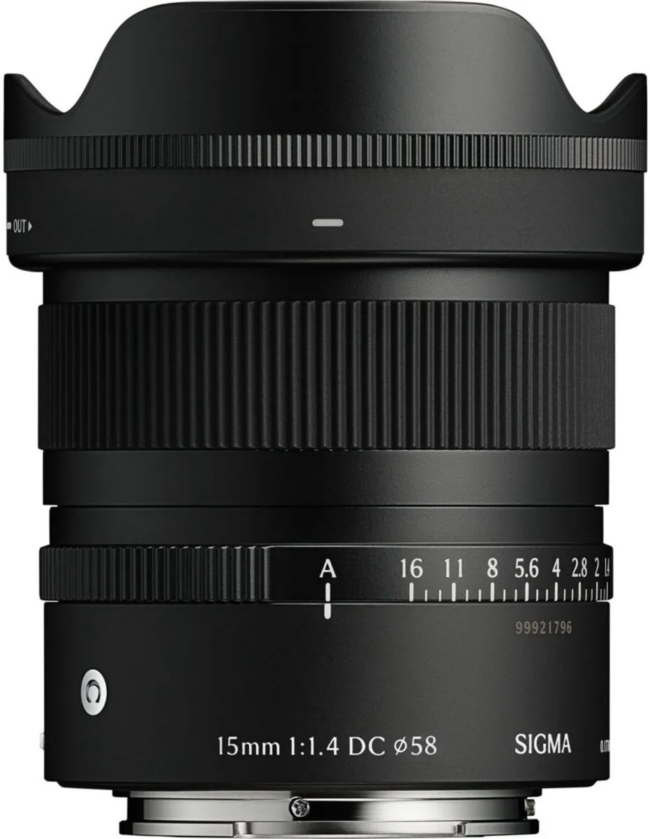 Sigma 15mm f/1.4 DC Contemporary Objectief