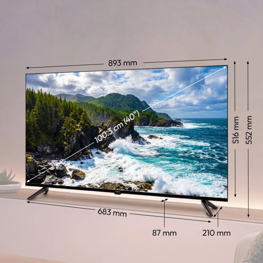 Medion 40" Full HD TV MD840002 - 2x HDMI - Zwart