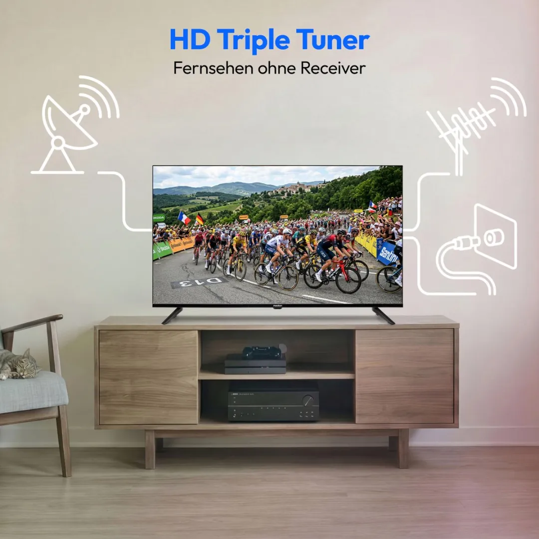 Medion 40" Full HD TV MD840002 - 2x HDMI - Zwart