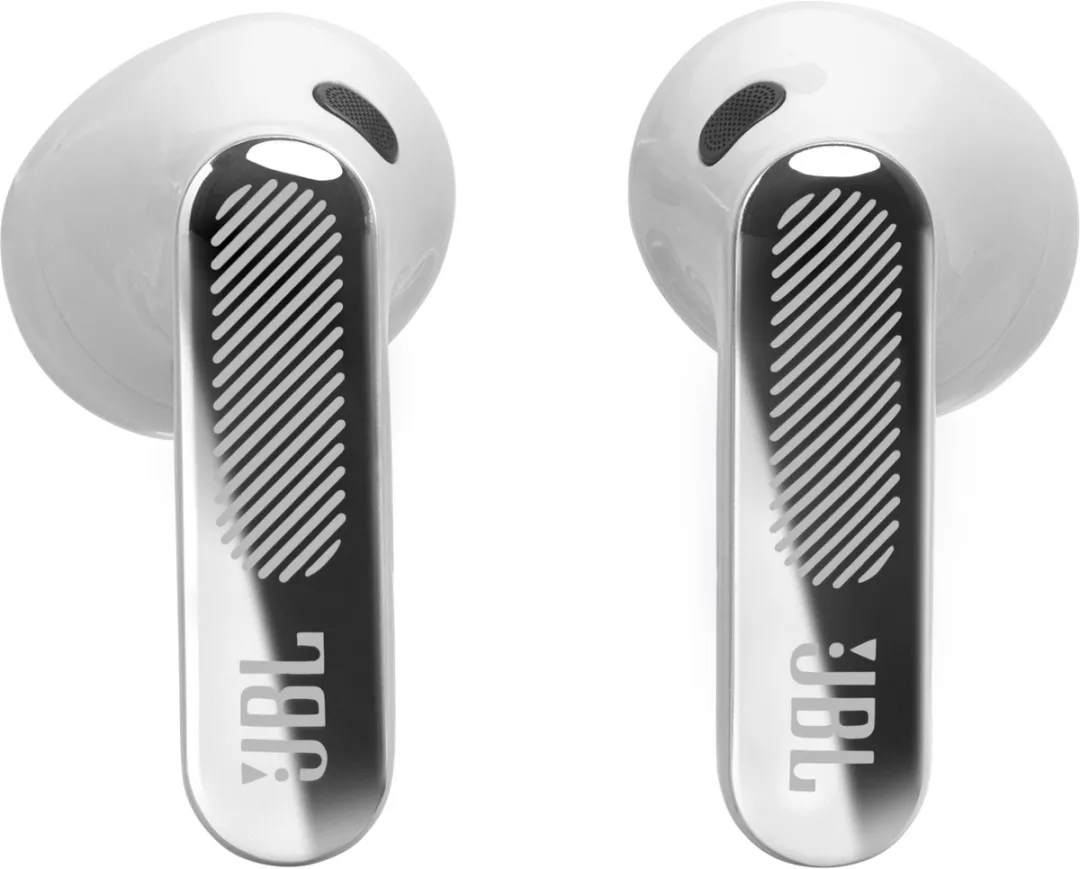 JBL Live Flex 4 Draadloze Oortjes - Noise Cancelling - 50u - IP54 - Zilver