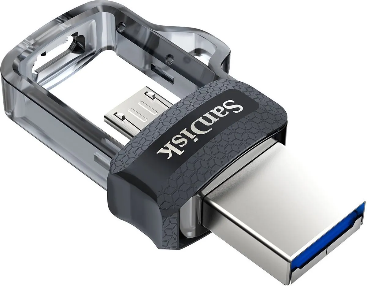 SanDisk Ultra Dual Drive m3.0 USB Stick 32GB - afbeelding 6 van 6