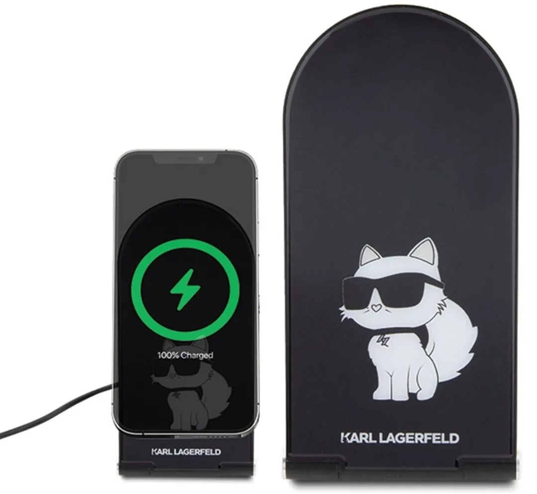 Karl Lagerfeld Choupette MagSafe 15W Oplader - Zwart