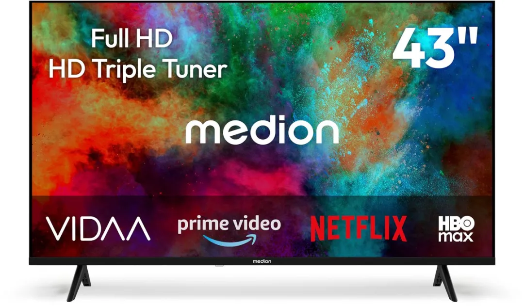Medion 108cm Full HD Smart-TV MD 843102 - Zwart
