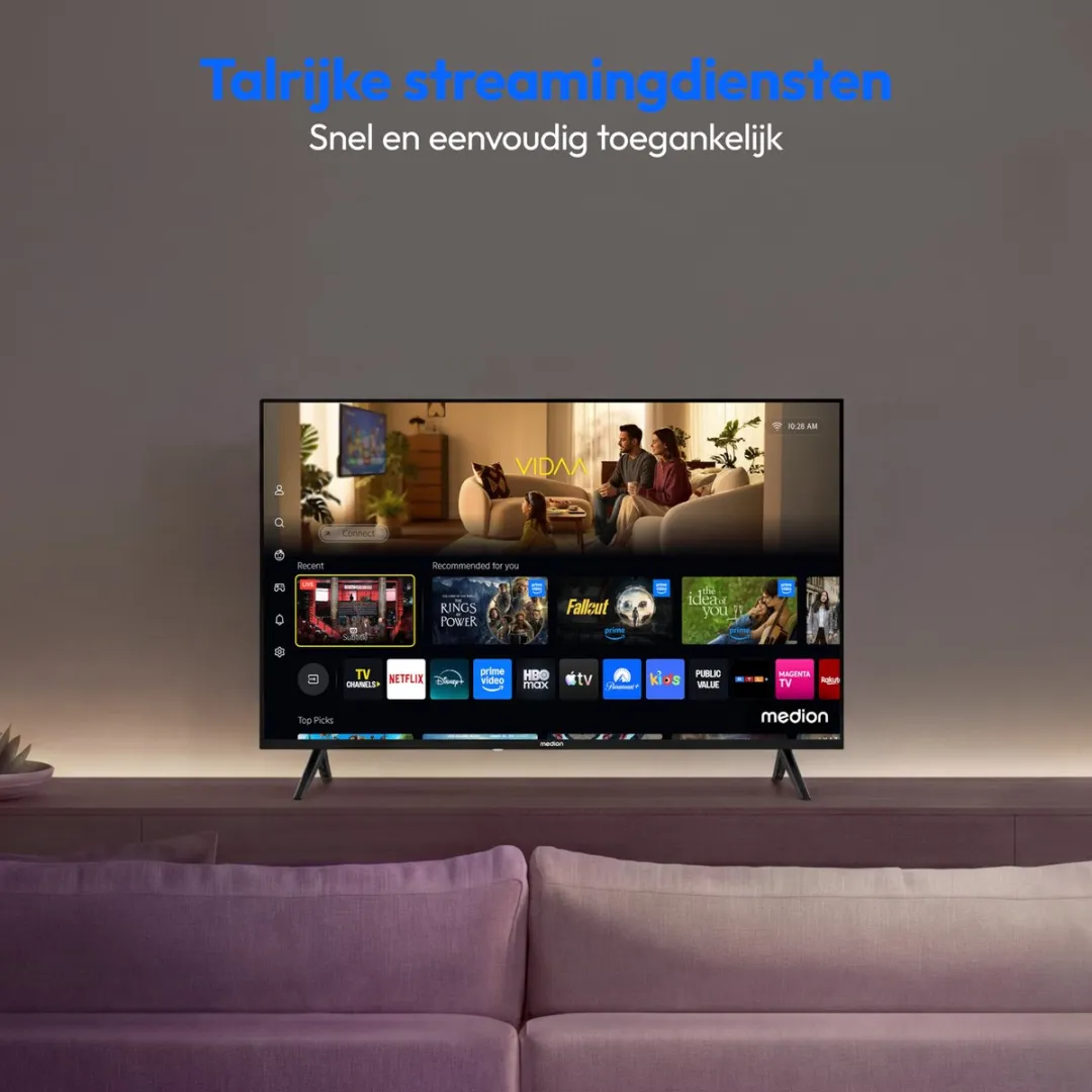 Medion 108cm Full HD Smart-TV MD 843102 - Zwart