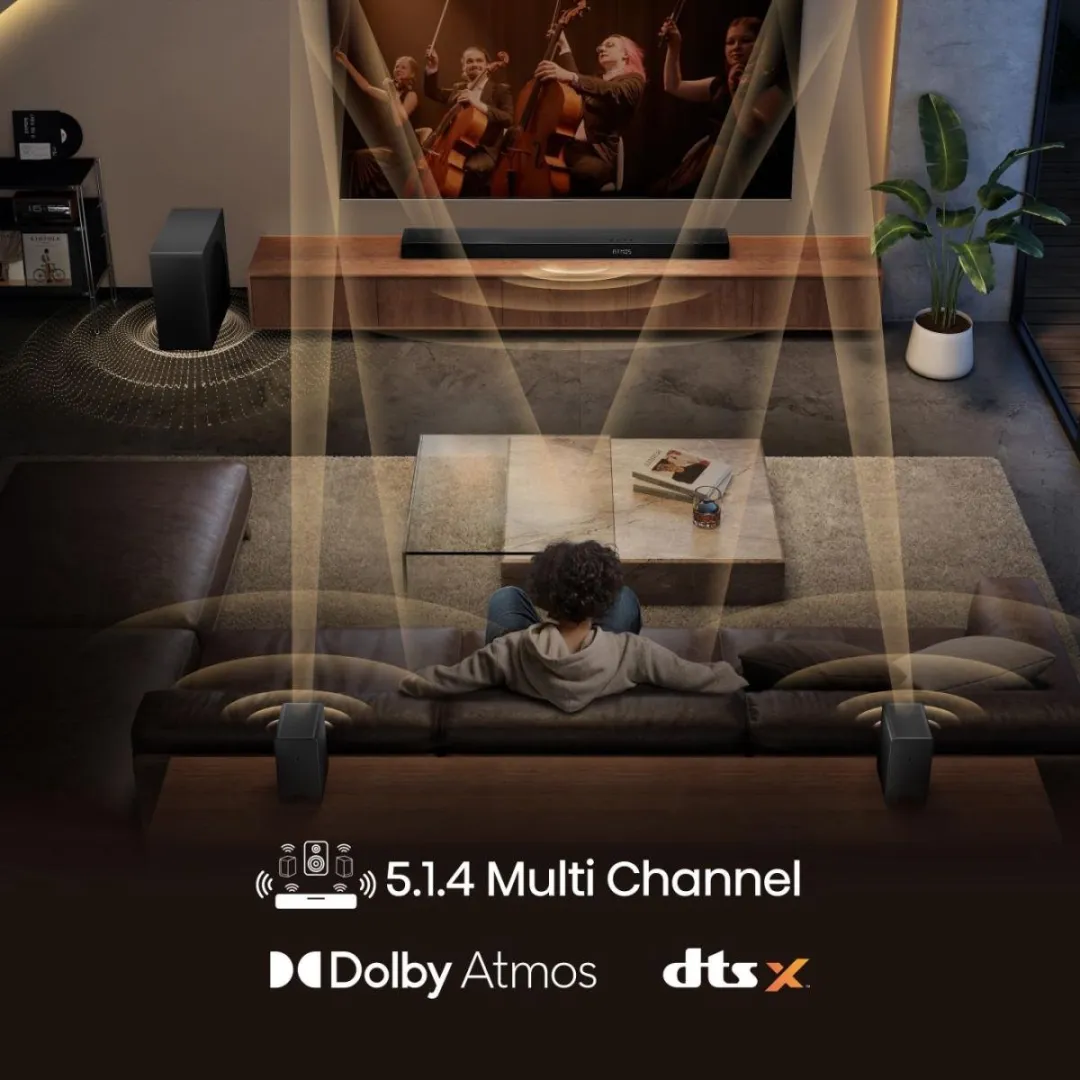 Hisense AX5140Q Soundbar 5.1.4 - 600W - Dolby Atmos - Zwart - afbeelding 6 van 6