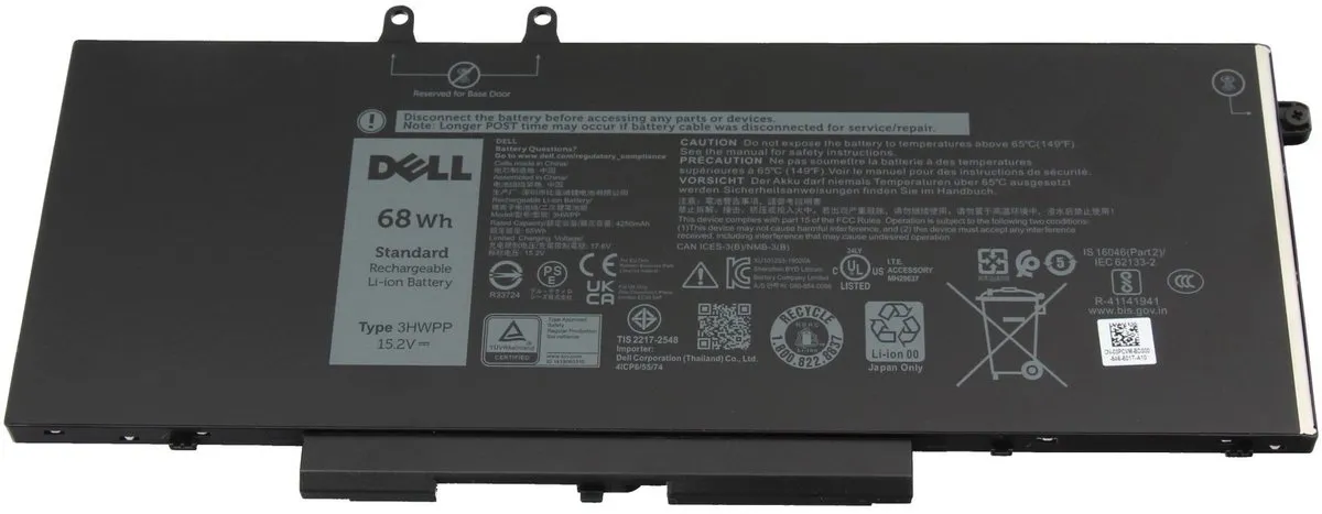 Dell 01VY7F Laptopbatterij 68Wh