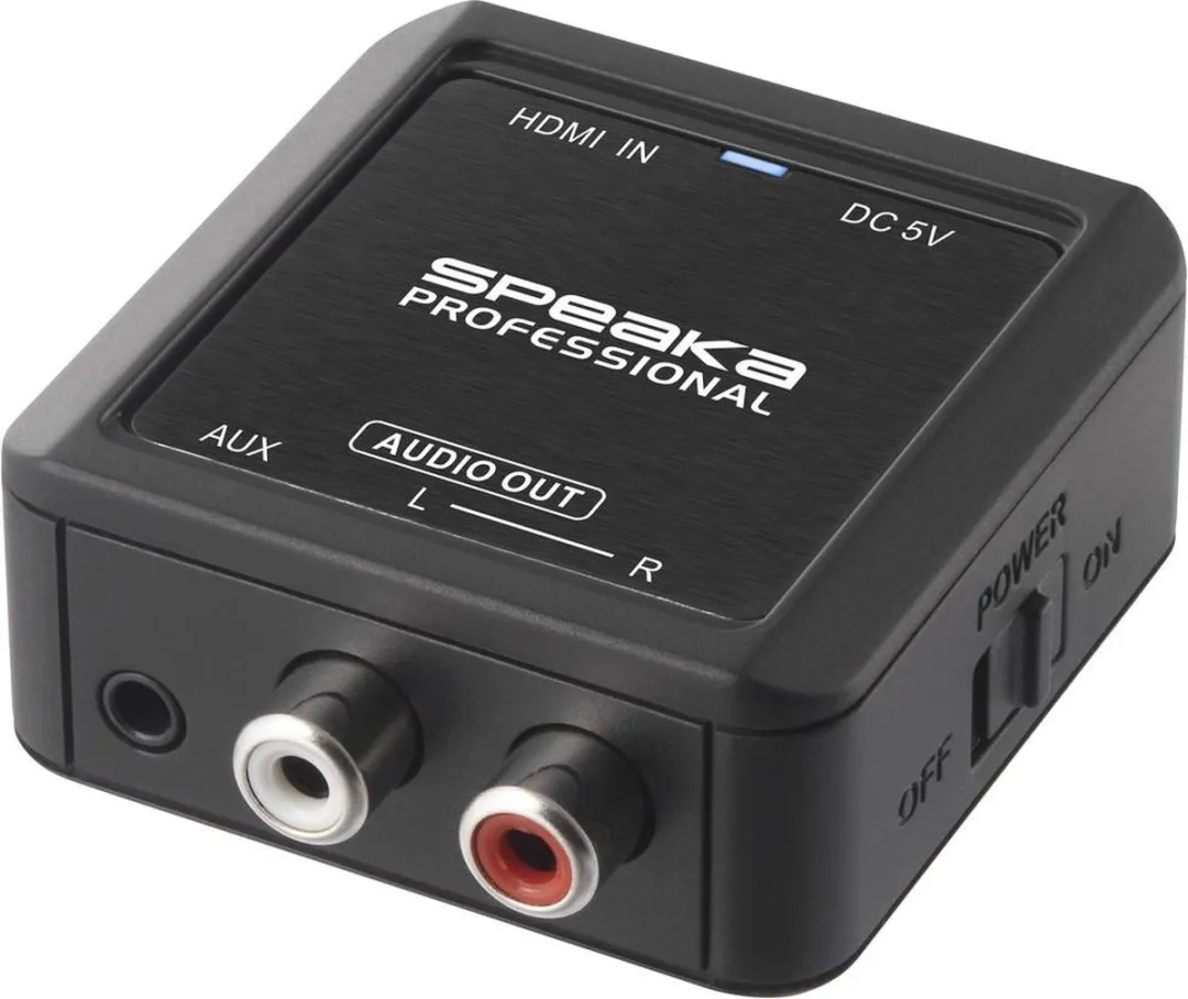 SpeaKa Professional SP-10094284 Audio Converter HDMI naar Cinch