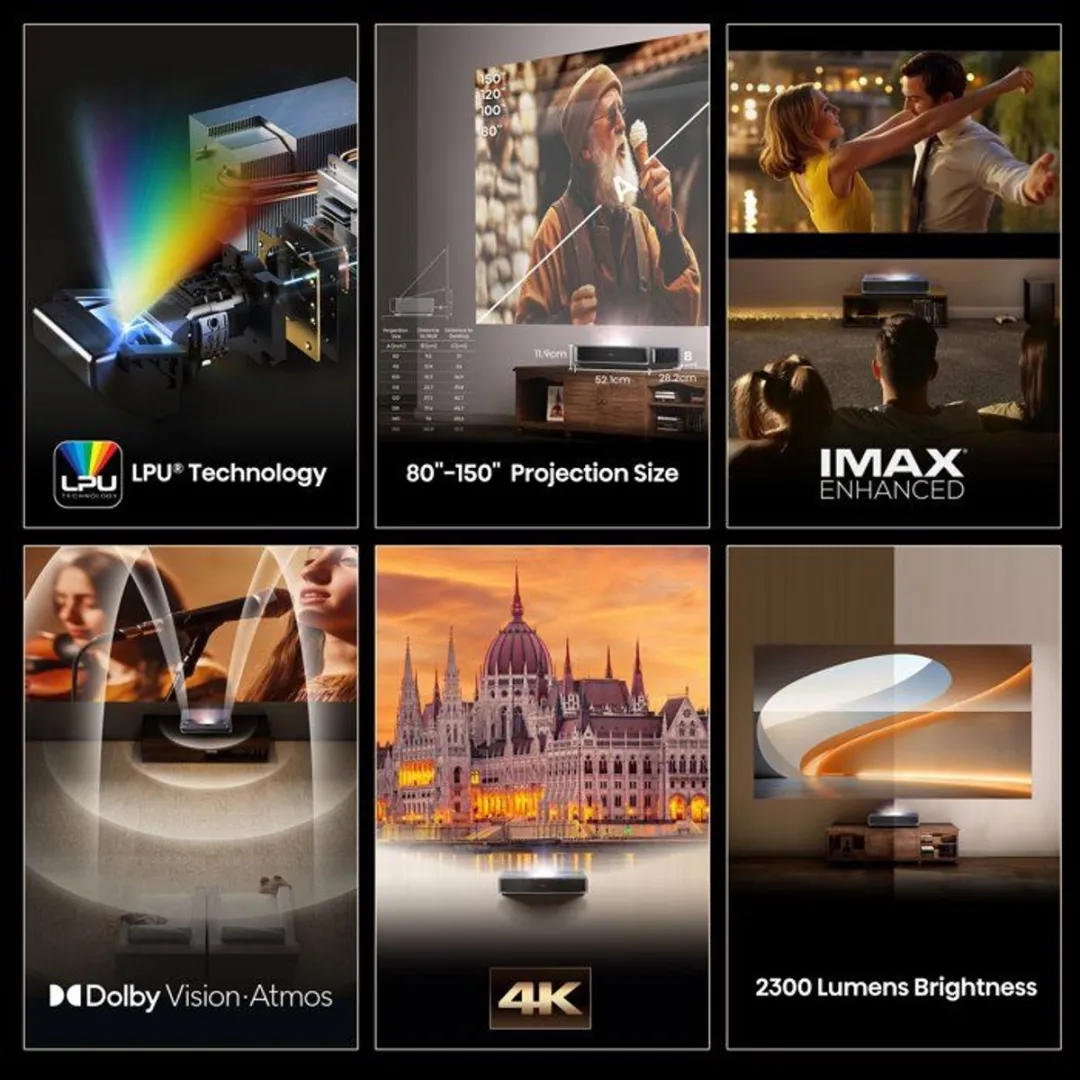 Hisense PT1SE Videoprojector 4K UHD Ultra Short Throw Triple Laser - Grijs - afbeelding 6 van 6