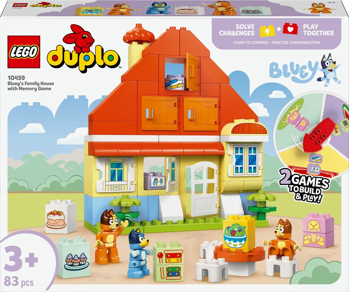 LEGO DUPLO Bluey Huis van Bluey Familie 10459 - 83 Stukken