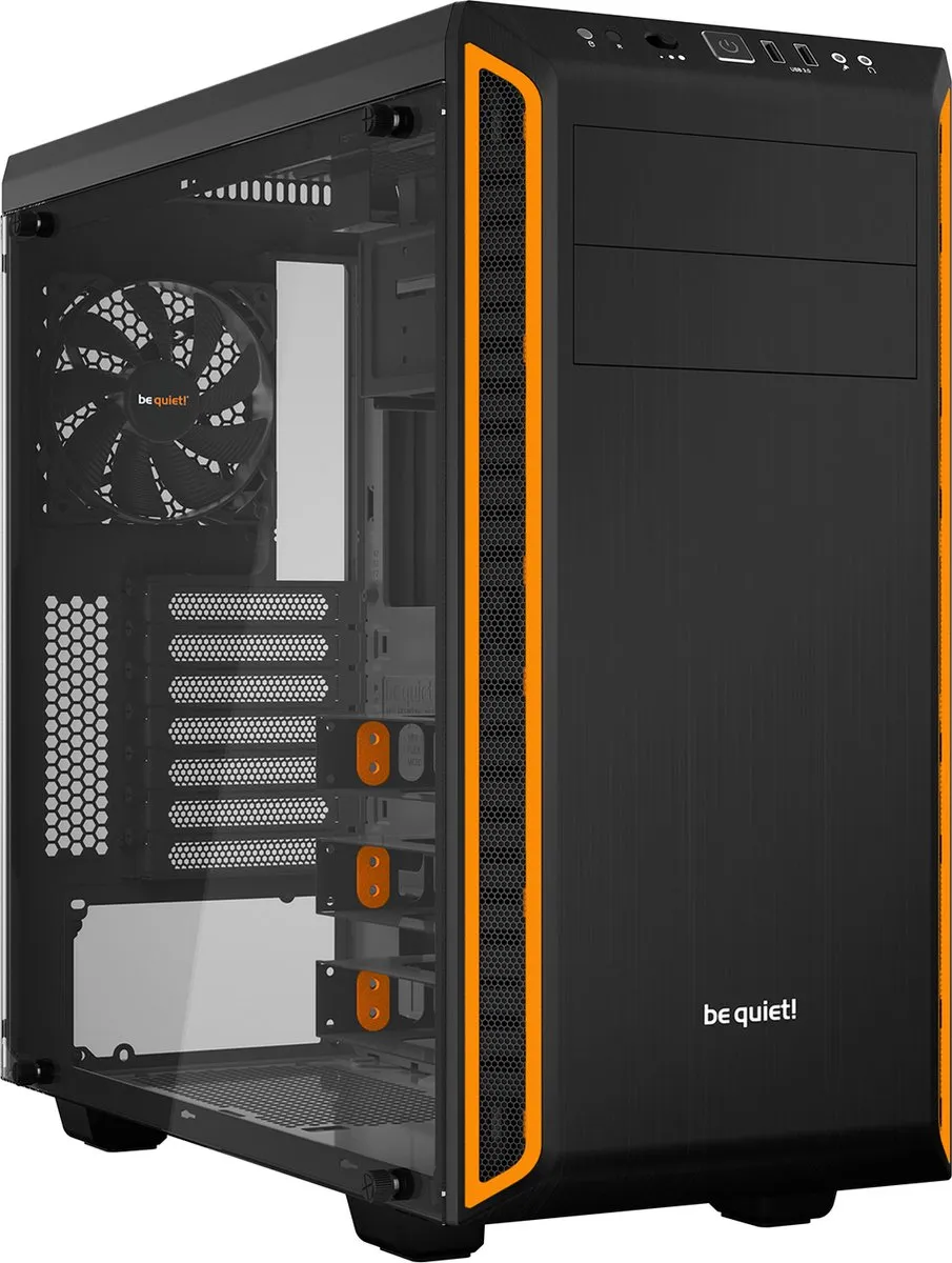 be quiet! Pure Base 600 Window PC Behuizing - Oranje