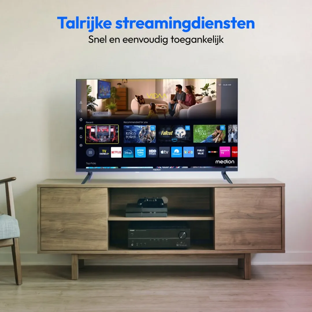 Medion 80cm Full HD Smart TV MD 832102 - 3x HDMI - Zwart