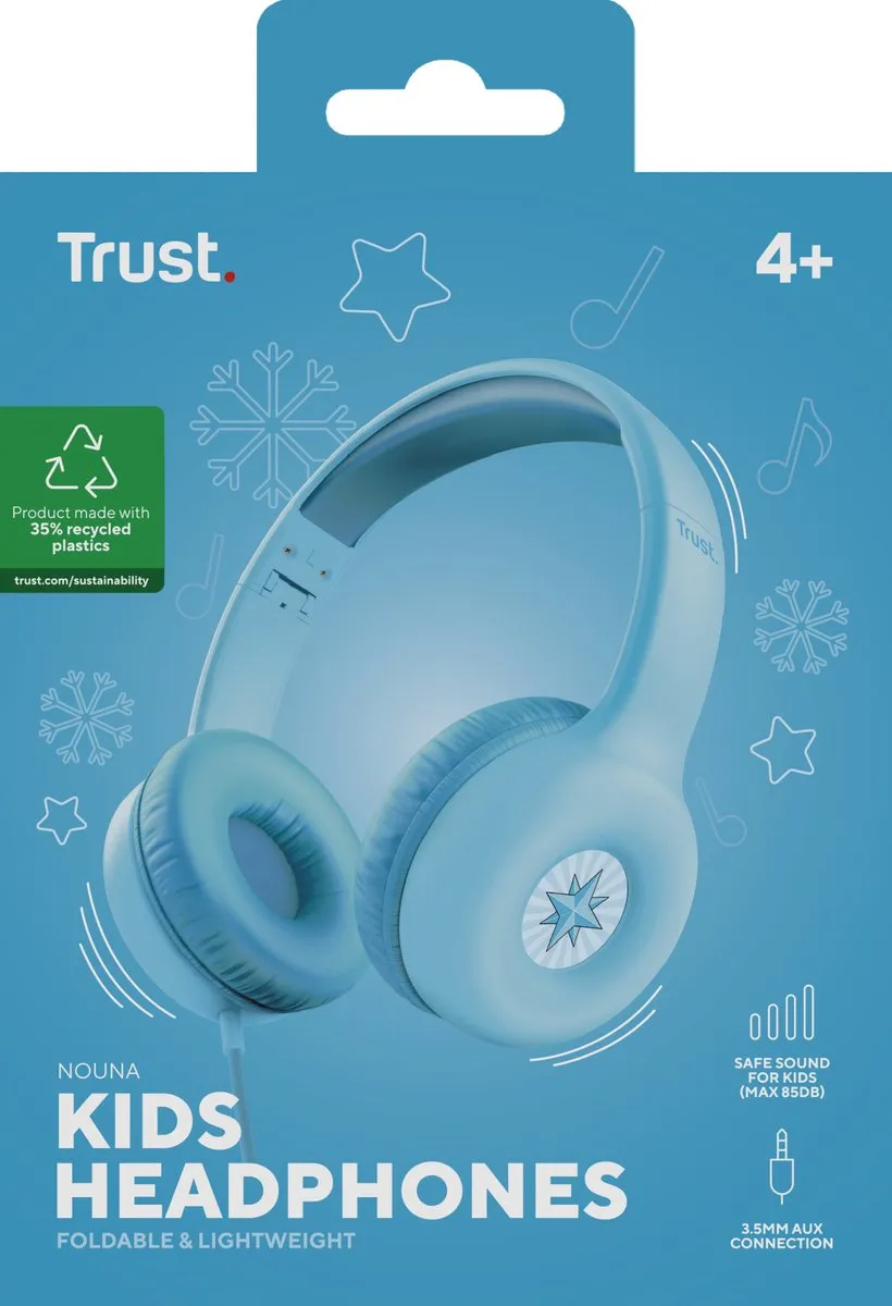 Trust Nouna Kinderkoptelefoon Bedraad Blauw - 25278 - afbeelding 5 van 6