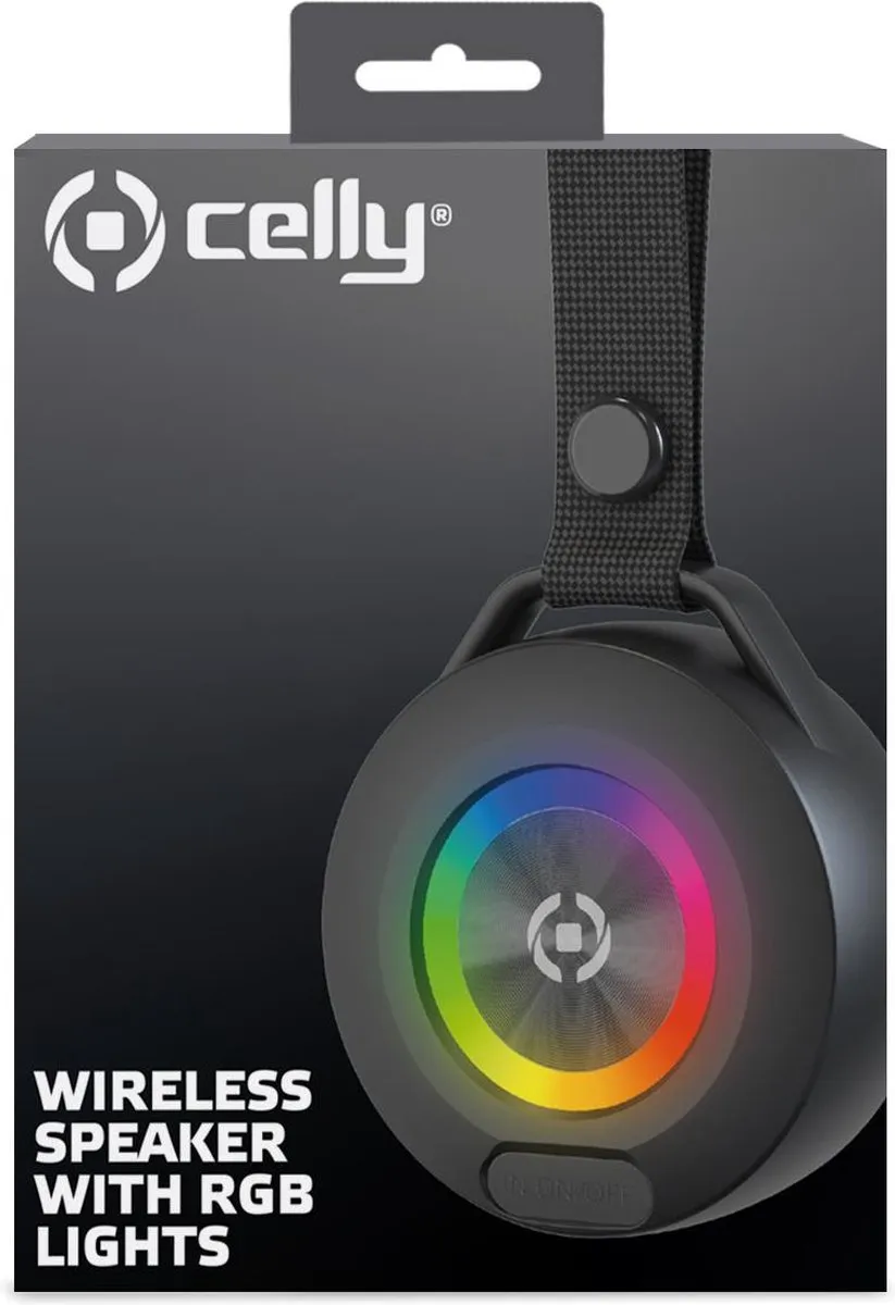 Celly LIGHTBEATBK Draadloze Speaker - 5W - Zwart