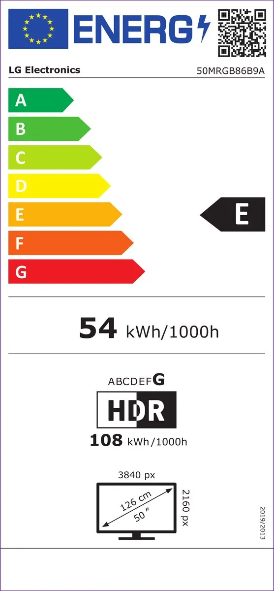 LG 50MRGB86B9A 50 inch 4K RGB MiniLED TV - Zwart