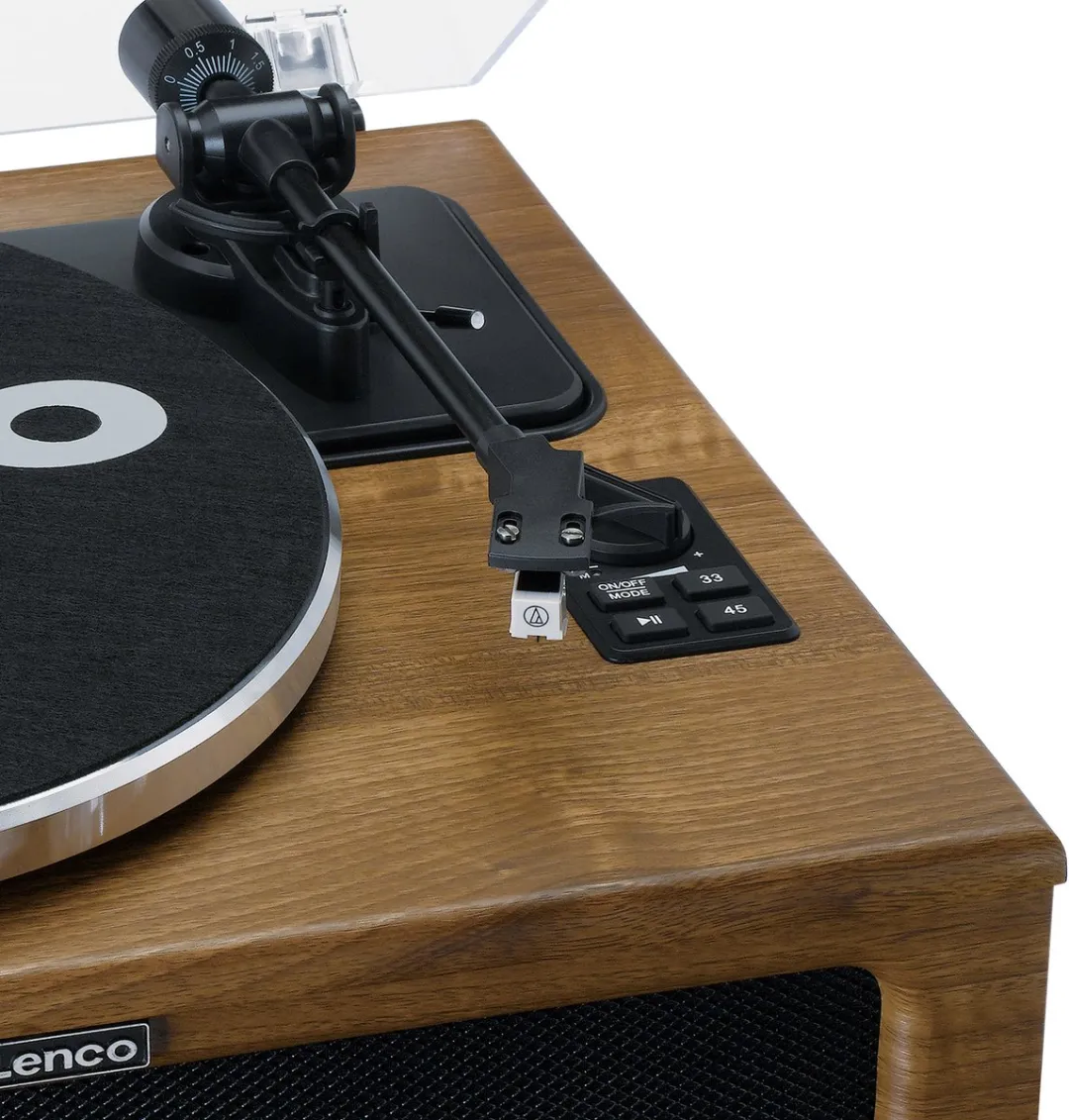 Lenco LS-410WA Platenspeler Bundel - Bluetooth - Hout - 20 Stuks