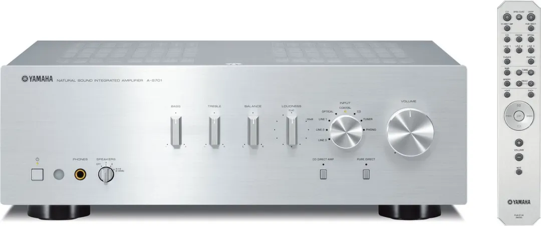 Yamaha A-S701 Versterker - 320W - Zilver