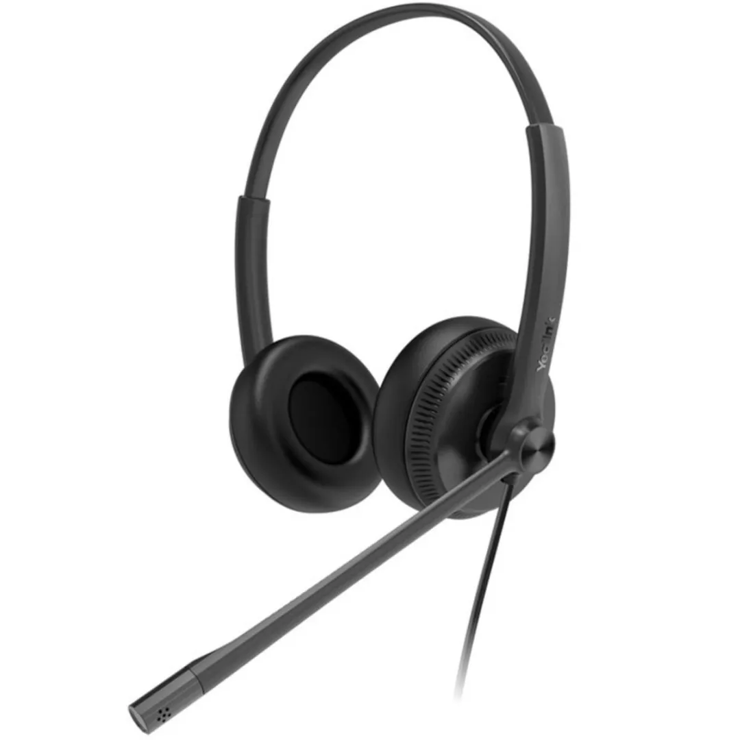 Yealink YHS34 Dual Hoofdtelefoon met microfoon - Zwart