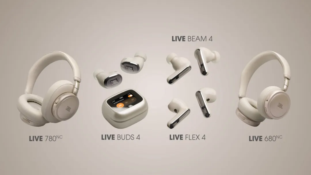 JBL Live Beam 4 Oortjes - Noise Cancelling - 48 uur - IP55 - Champagne