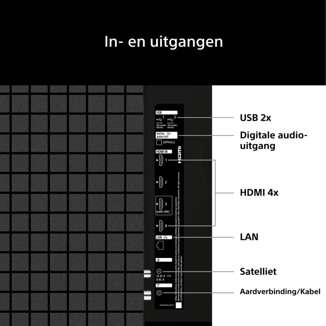 Sony BRAVIA 2 II 50 inch 4K LED - Zwart