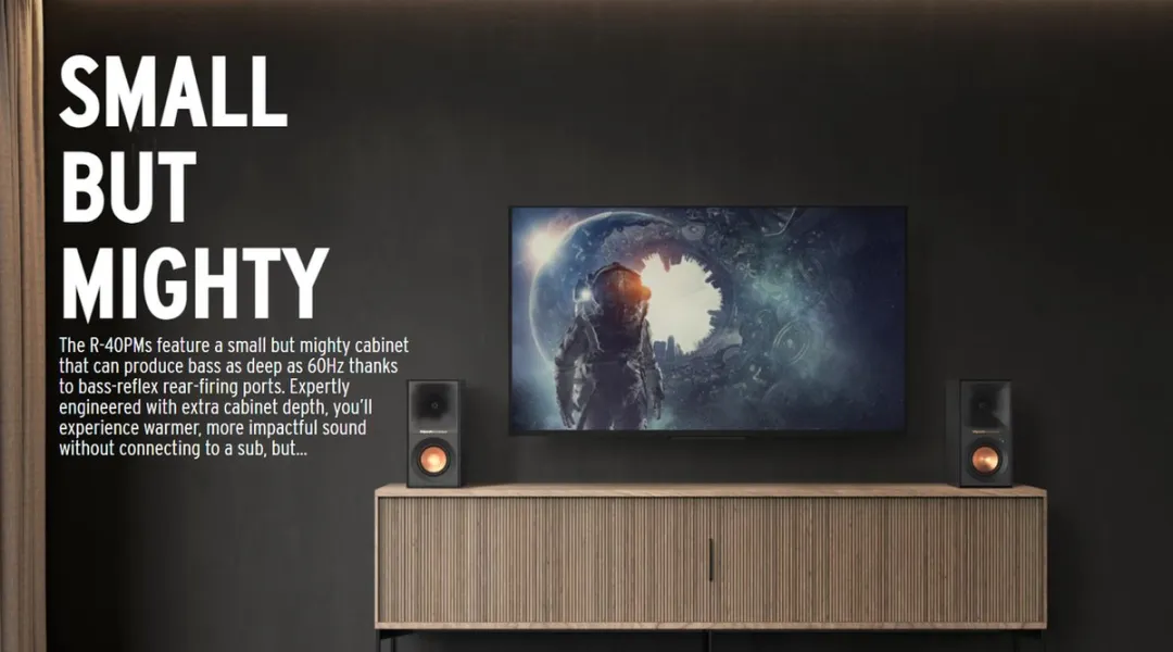 Klipsch R-40PM Actieve Boekenplankset - 70W - Bluetooth/Optisch/Analoog