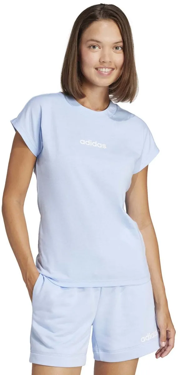 Adidas Sport W Lin T-Shirt - L - Blauw