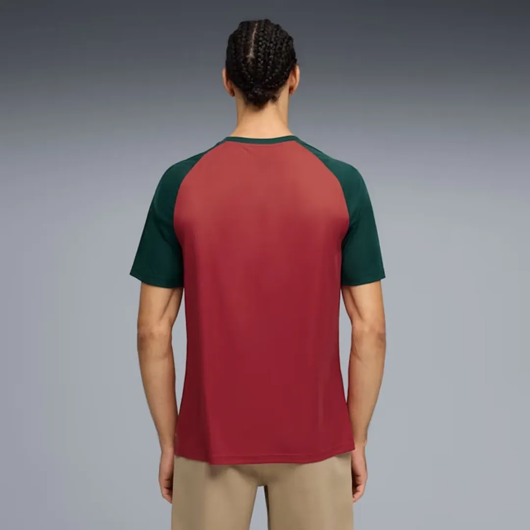 PUMA Marokko Pre Match Shirt 2026-2028 - XXL - Dark Crimson/Myrtle