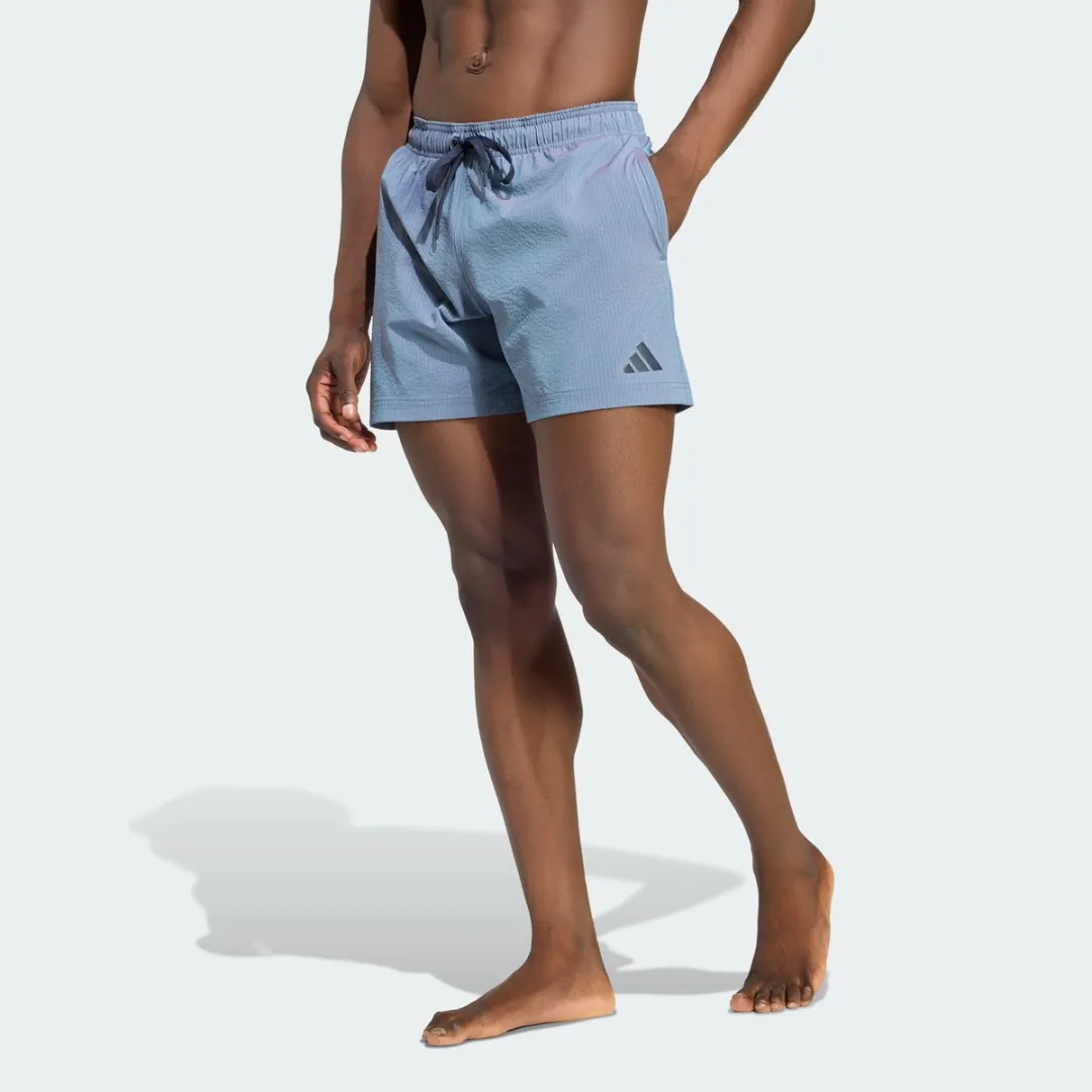 adidas Iridescent Seersucker Zwemshort 5-Inch KW0593 - Blauw