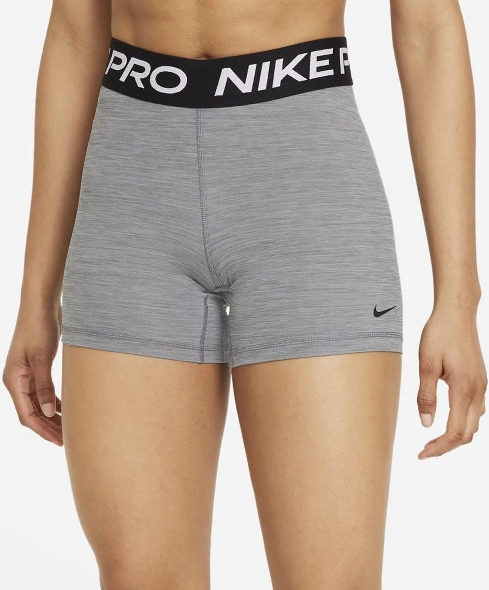 Nike Pro Short Sportbroek Vrouwen XS - Grijs/Zwart/Wit