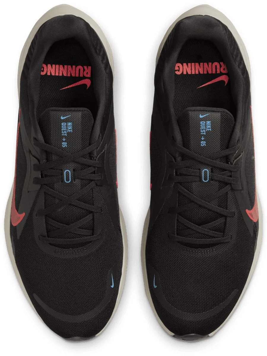 Nike Quest 5 Sportschoenen - Maat 47 - Zwart/Rood
