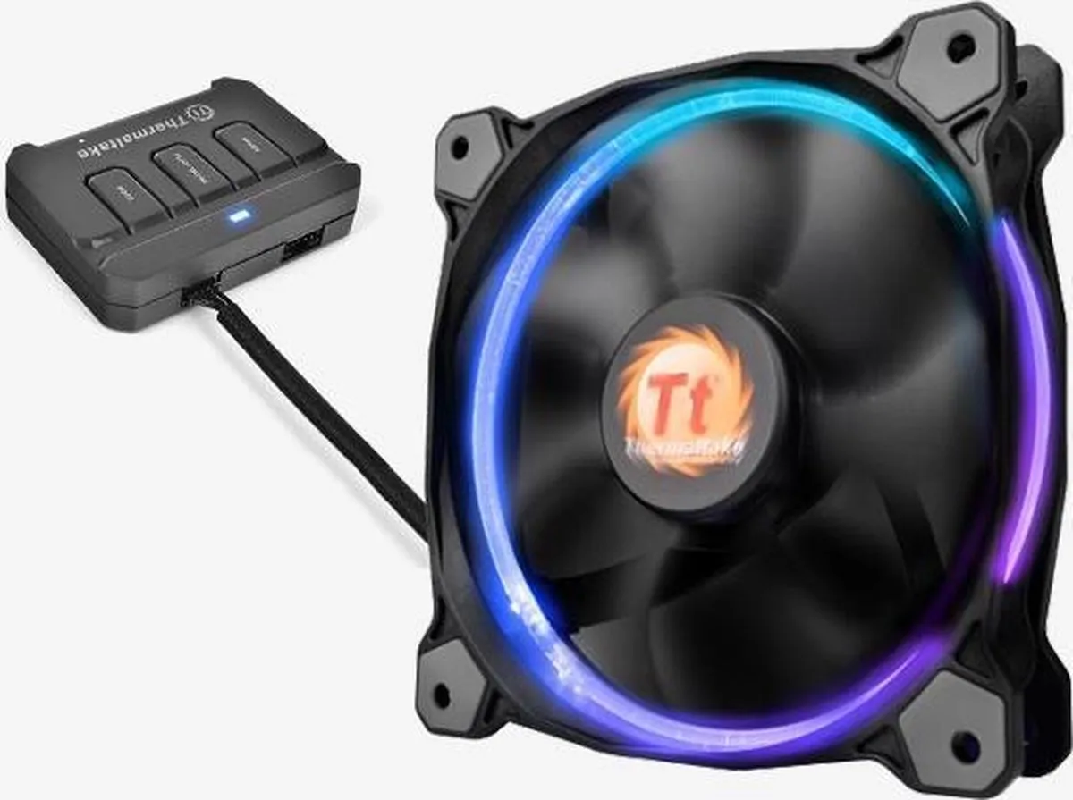 Thermaltake RIing 14 CL-F043-PL14SW-A Ventilator 14cm - Zwart