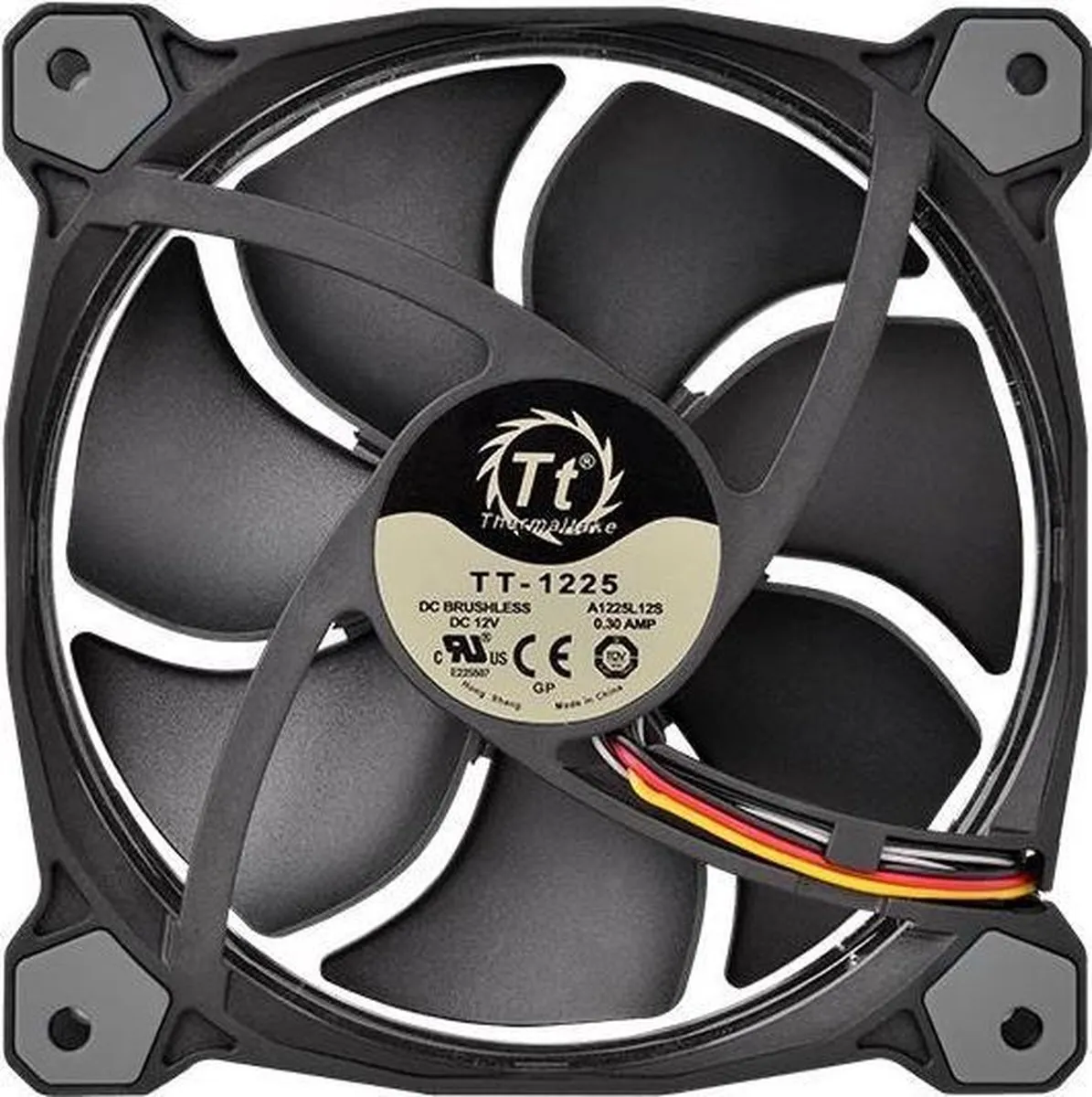 Thermaltake RIing 14 CL-F043-PL14SW-A Ventilator 14cm - Zwart